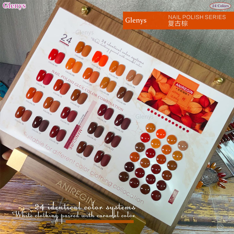 Vintage Brown 24 Color Nail Po - Nail Art Vintage ulasan dan harga