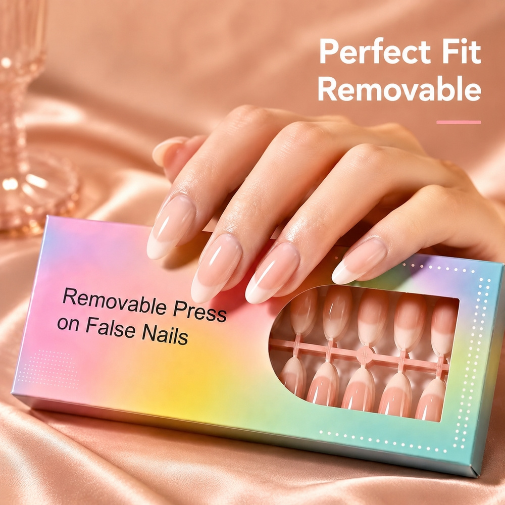 150Pcs Ins Trendy French Ombre - Nail Art Ombre Pink ulasan dan harga