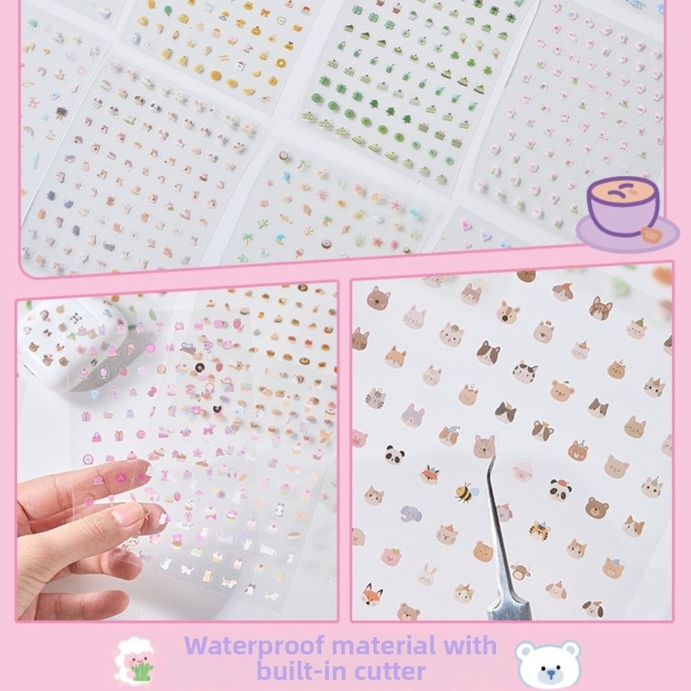 Cute Mini Nail Sticker Book So - Nail Art Vintage ulasan dan harga