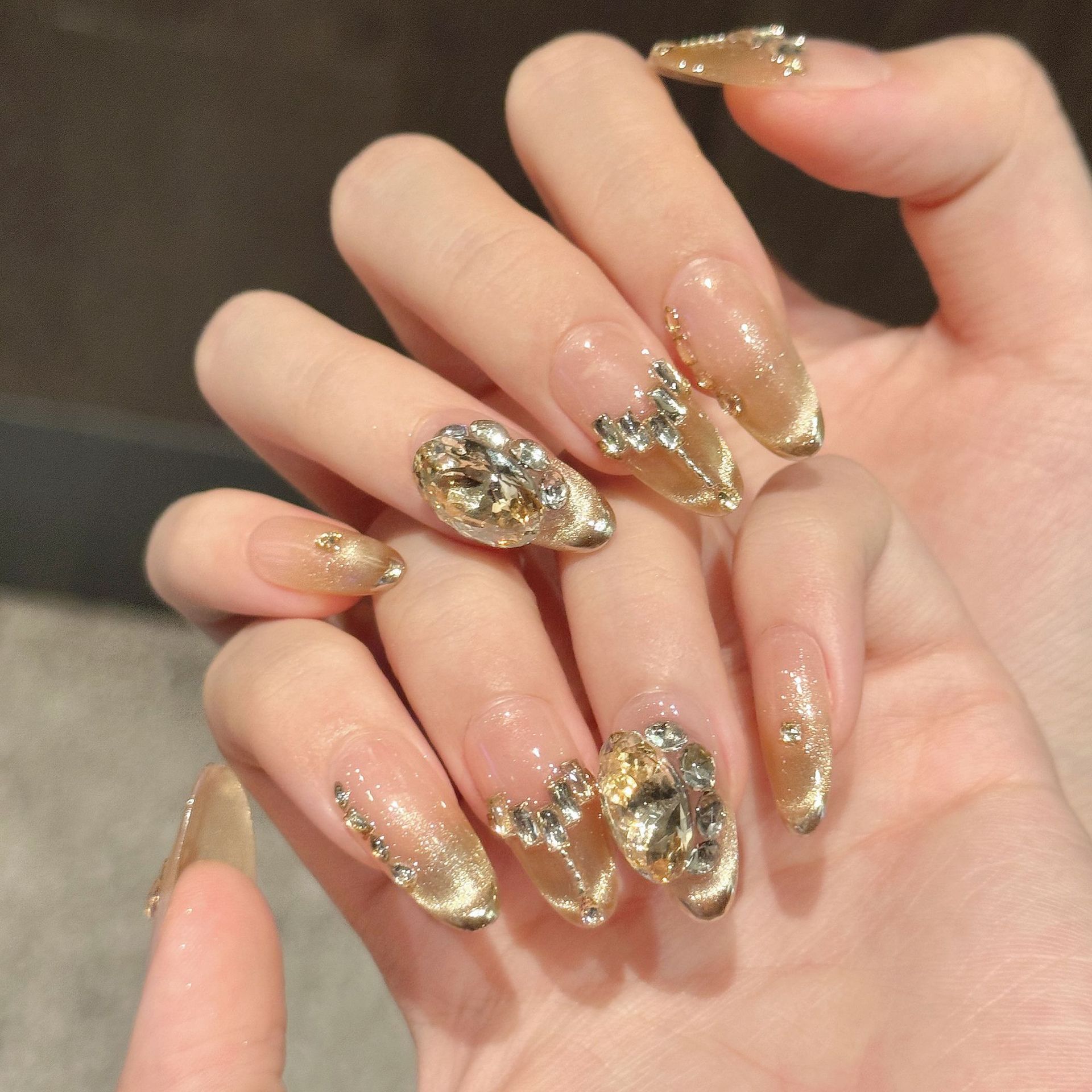 10 PCS Luxury Handmade Press o - Nail Adhesive Tab ulasan dan harga