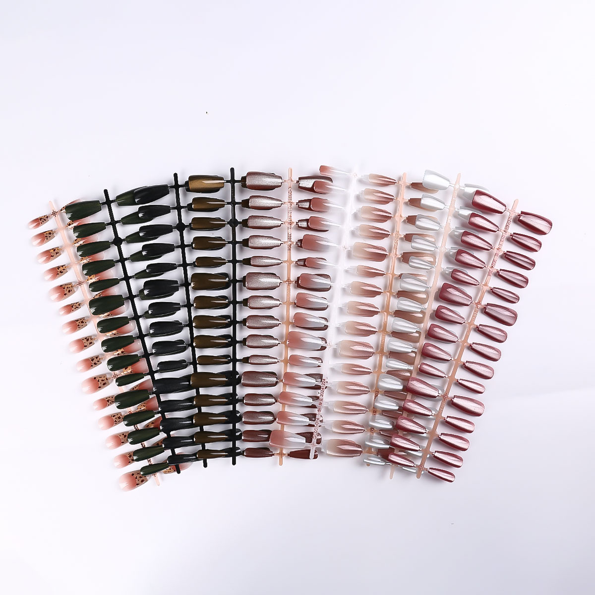 30Pcs Oval Short Pink Press on - Nail Art Ombre Pink ulasan dan harga