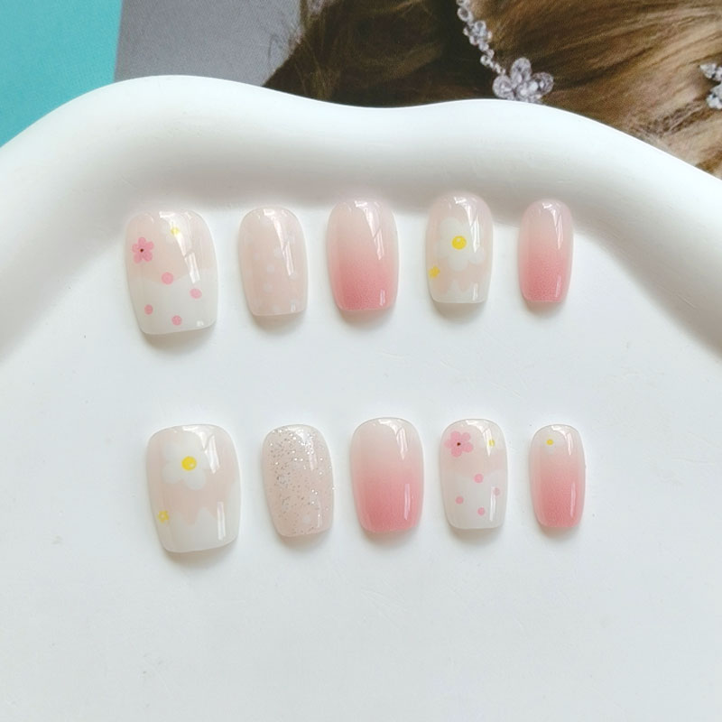 10Pcs Rainbow Bubble Gum Sweet - Nail Art Press On ulasan dan harga