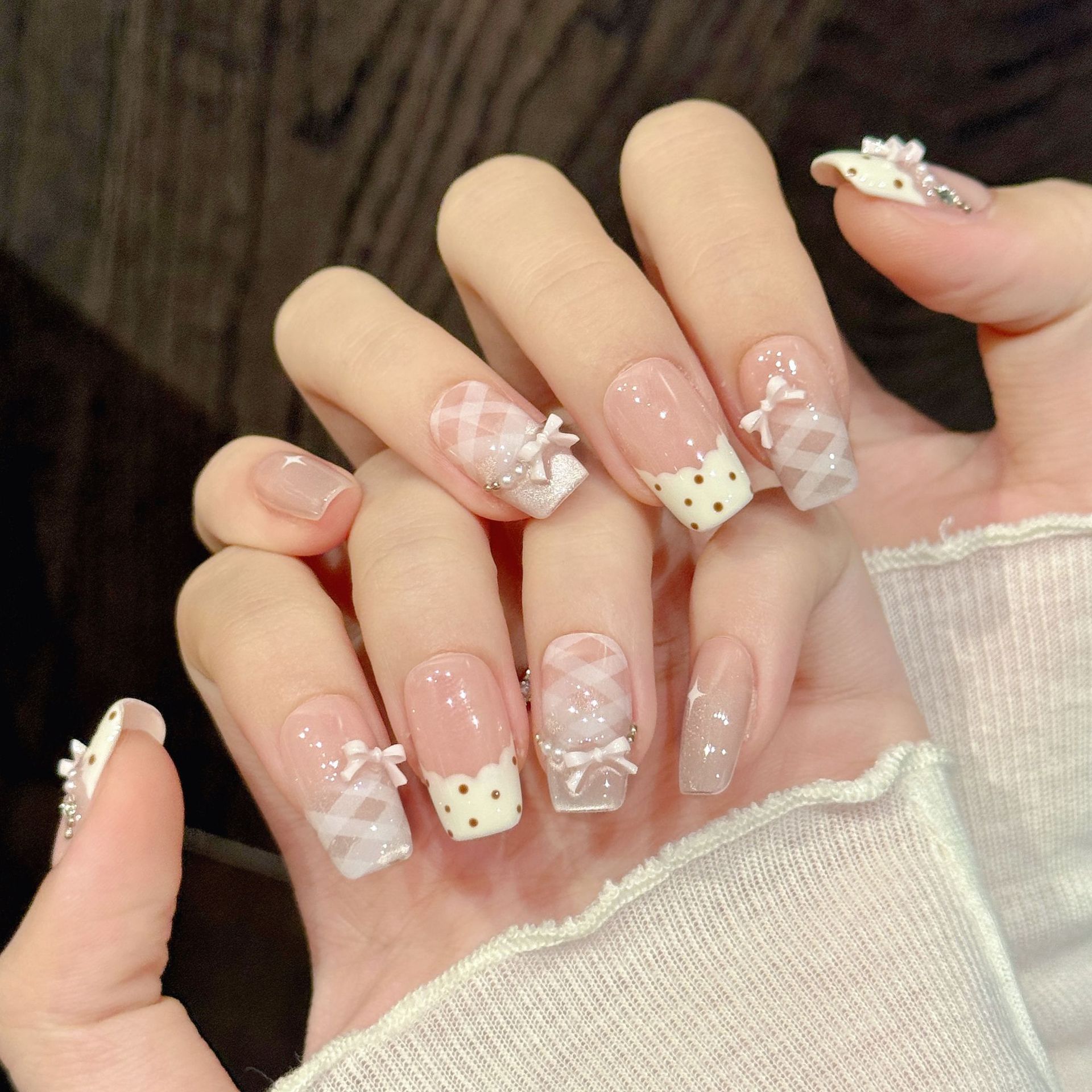 10 PCS Luxury Handmade Press o - Nail Adhesive Tab ulasan dan harga