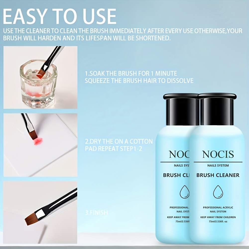 NOCIS 75ml Acrylic Nail Brush  - Nail Art Ideas ulasan dan harga